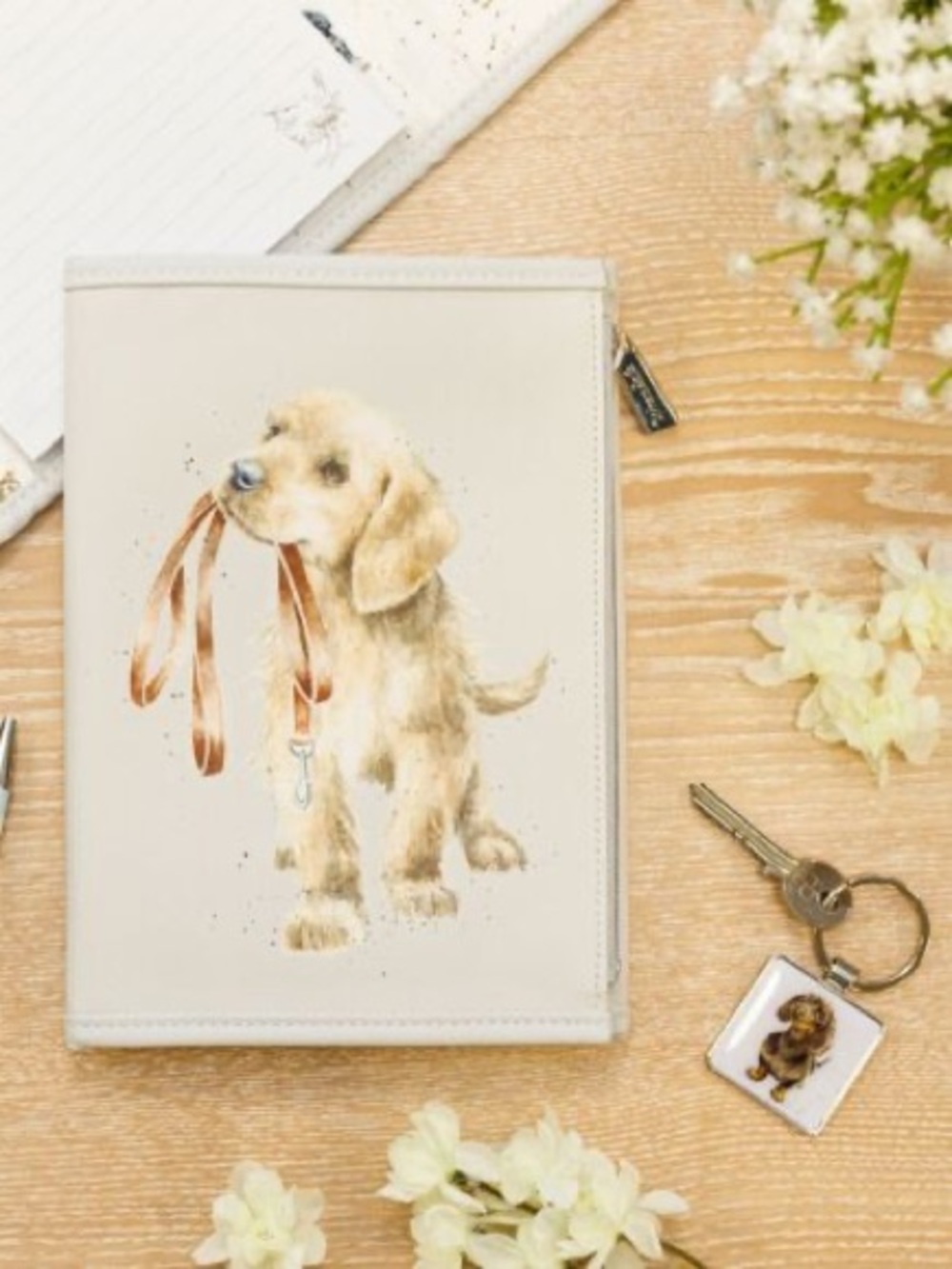 Wrendale Designs Dog Print Notebook Wallet by Hannah Dale
